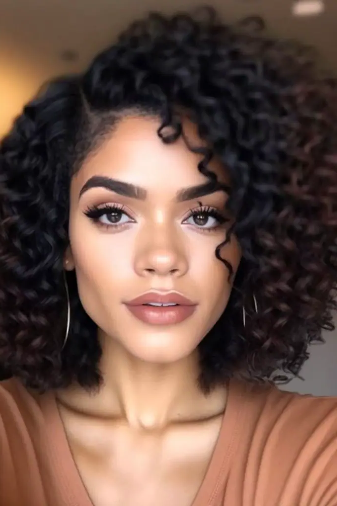 27 Cute Curly Wig Hairstyles 3 1. Bouncy Bliss Bob