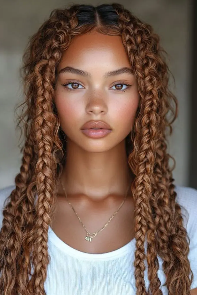 29 New Braided Hairstyles 3 1. Cascade of Braids