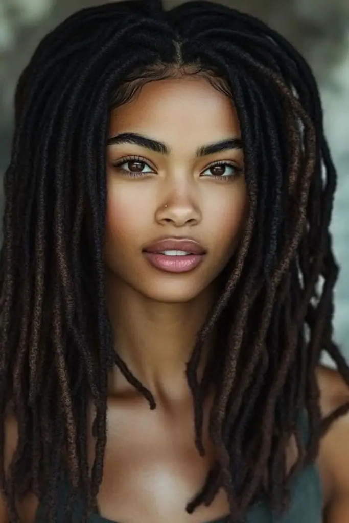28 Great Female Loc Styles 3 1. Dramatic Diva Locs