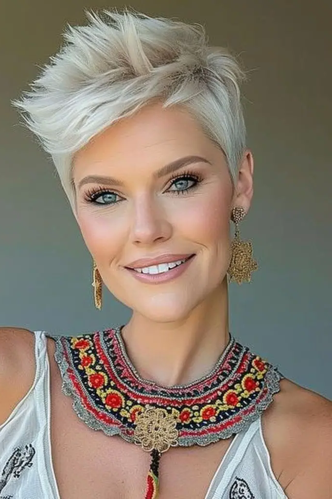 29 Best Sassy Hair Older Women Hairstyles 3 1. Fiery Pixie Charm