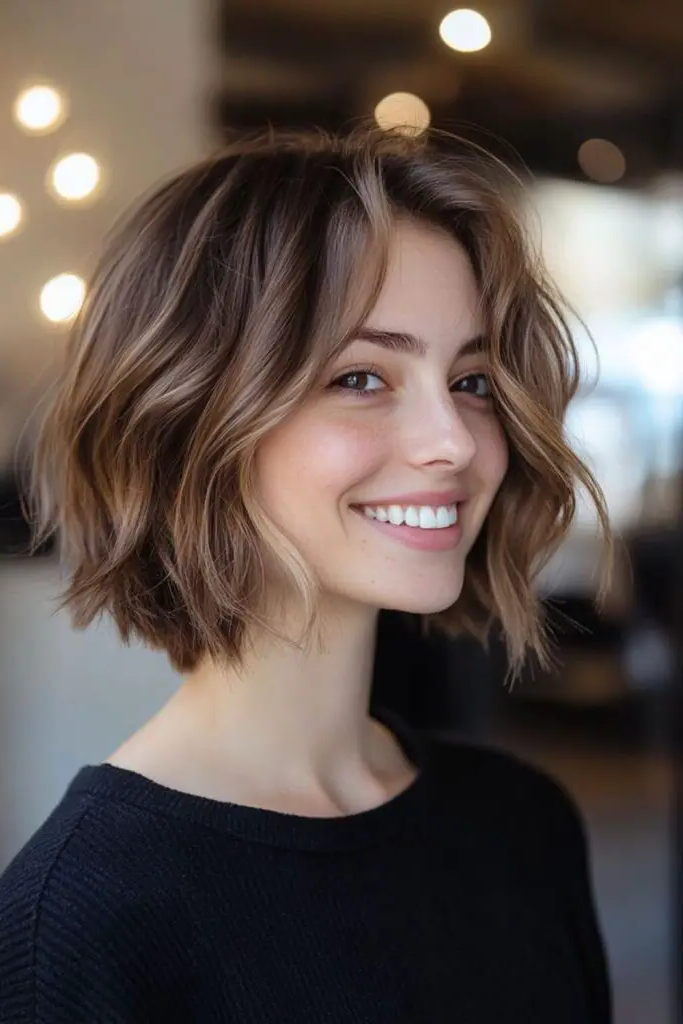 27 Best Hairdos for Thin Hair Ideas 3 1. Messy Textured Bob