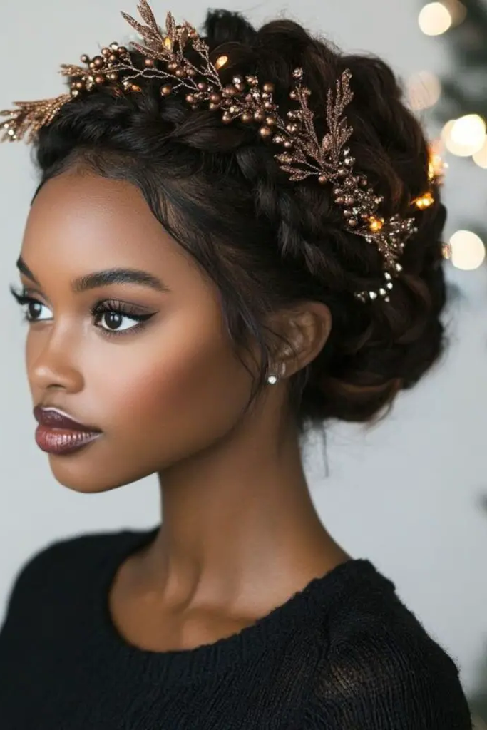 1. Regal Crown Braid Halo