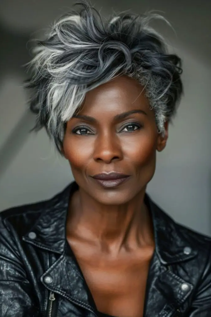 1. Sleek Silver Pixie Cut: Embrace the Boldness!
