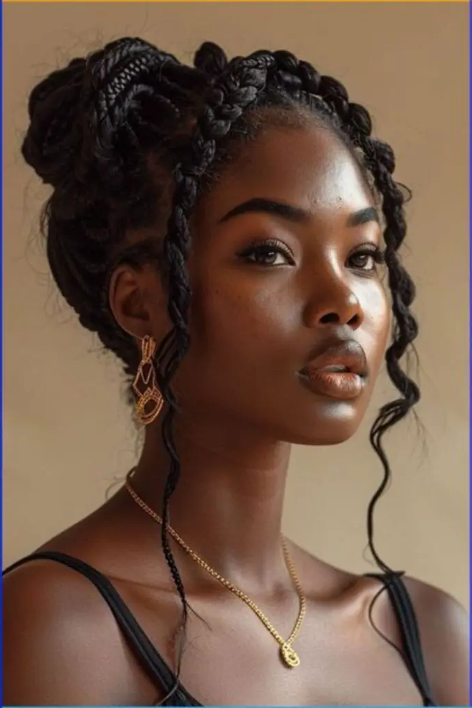 28 Best Dreads Short Hair Styles 3 1. Twisted Crown Elegance