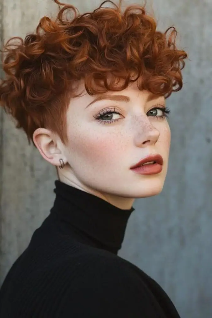 28 Stunning Curly Pixie Hairstyles 3 1. Wild Vine Cascade