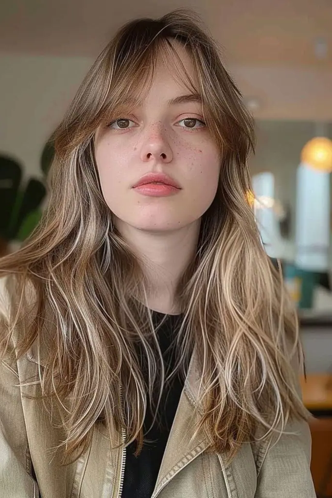 28 Best Haircuts for Thin Fine Hair Long 12 10. Blunt Cut with Shaggy Layers