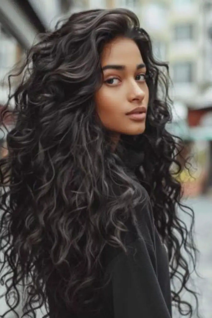 27 Cute Curly Wig Hairstyles 12 10. Celestial Waterfall Waves