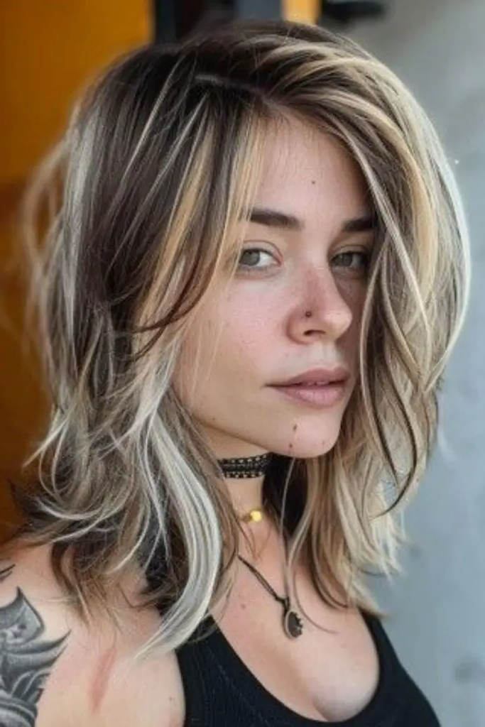 10. High-Contrast Dark Root Blonde