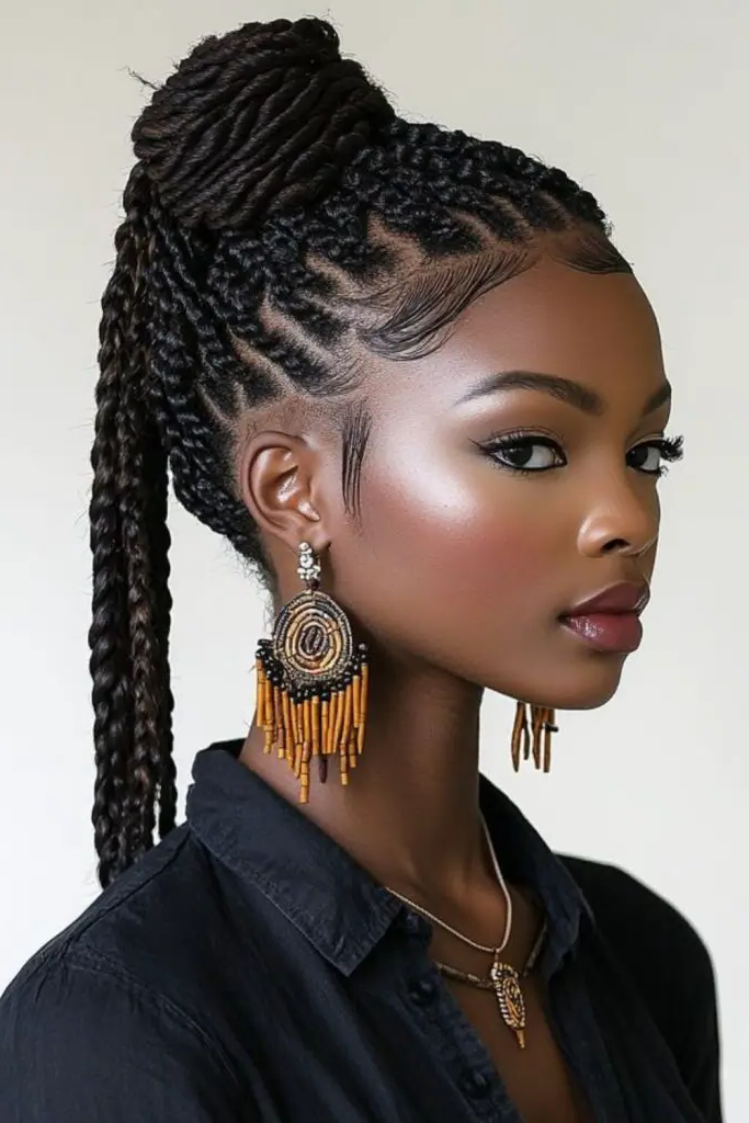 28 Small Dreads Black Women Ideas 12 10. High Pony Fierceness