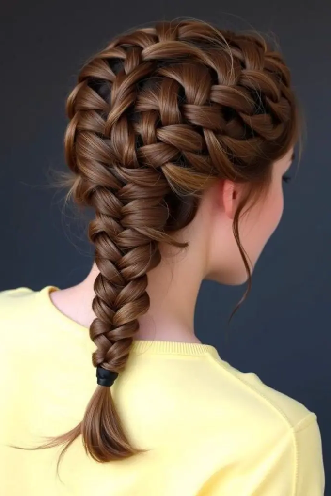 27 Best Winter Hair Braid Ideas 12 10. Icebound Dutch Crown
