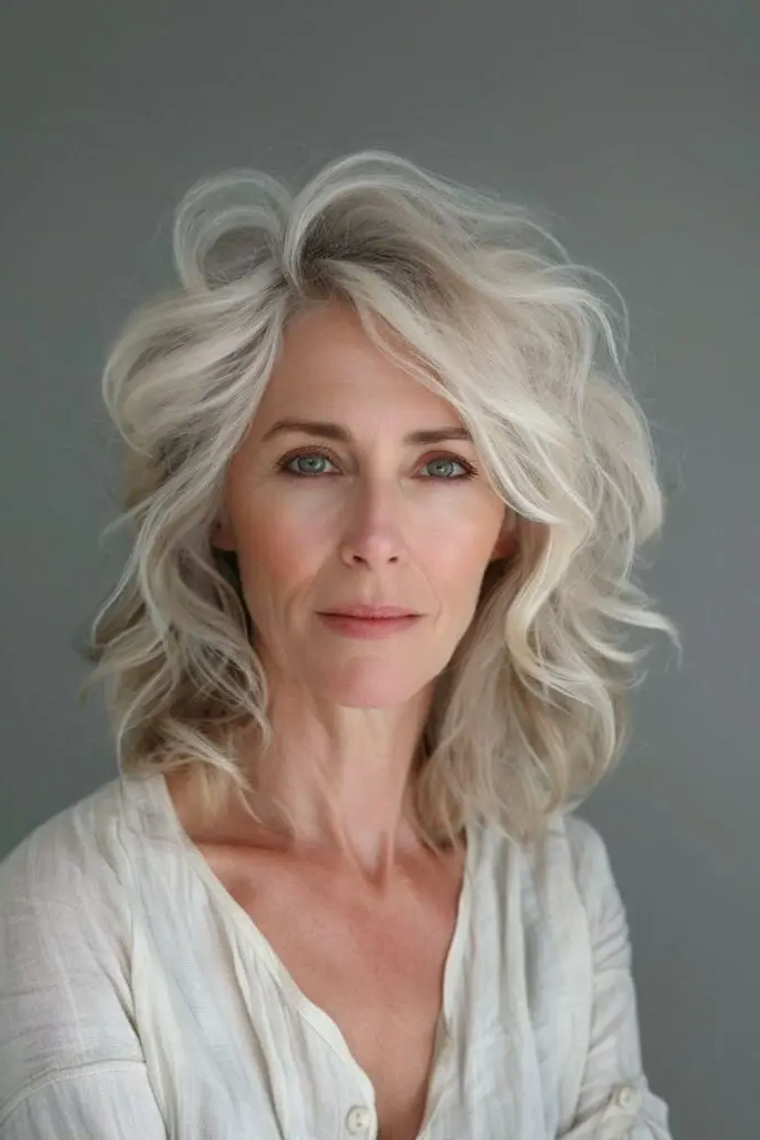29 Best Bobs for Thin Hair Older Women Ideas 12 10. Long Bob With Subtle Curls