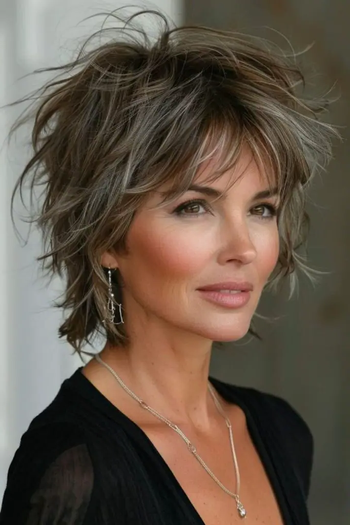 29 Best Sassy Hair Older Women Hairstyles 12 10. Playful Shaggy Chic