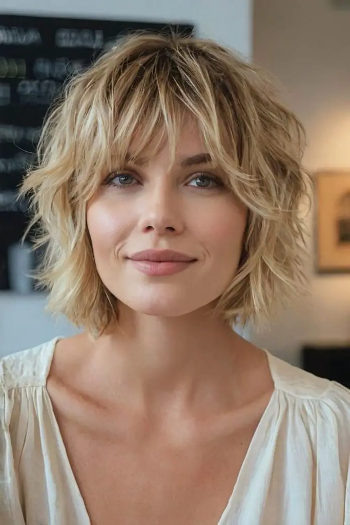 10. Ruffled Serenity Bob