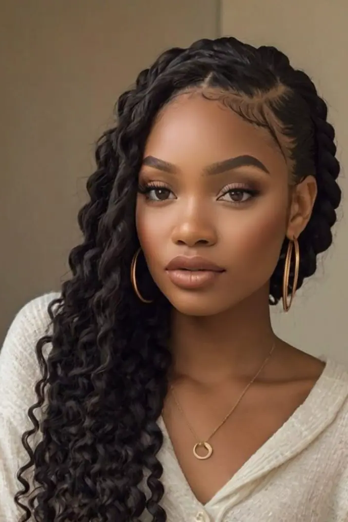 28 Stunning Bridal Locs Hairstyles 12 10. Side-Swept Loc Fantasy