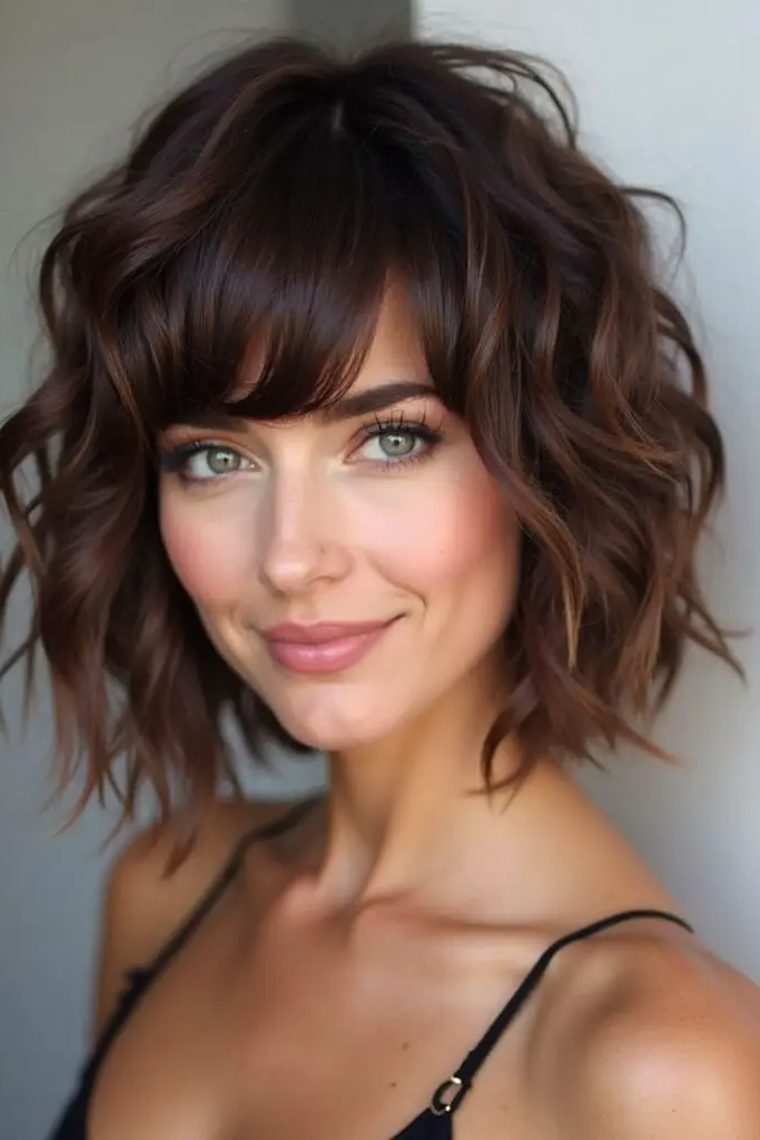 27 Trendy low cut hairstyles 12 10. Textured Fringe Flow