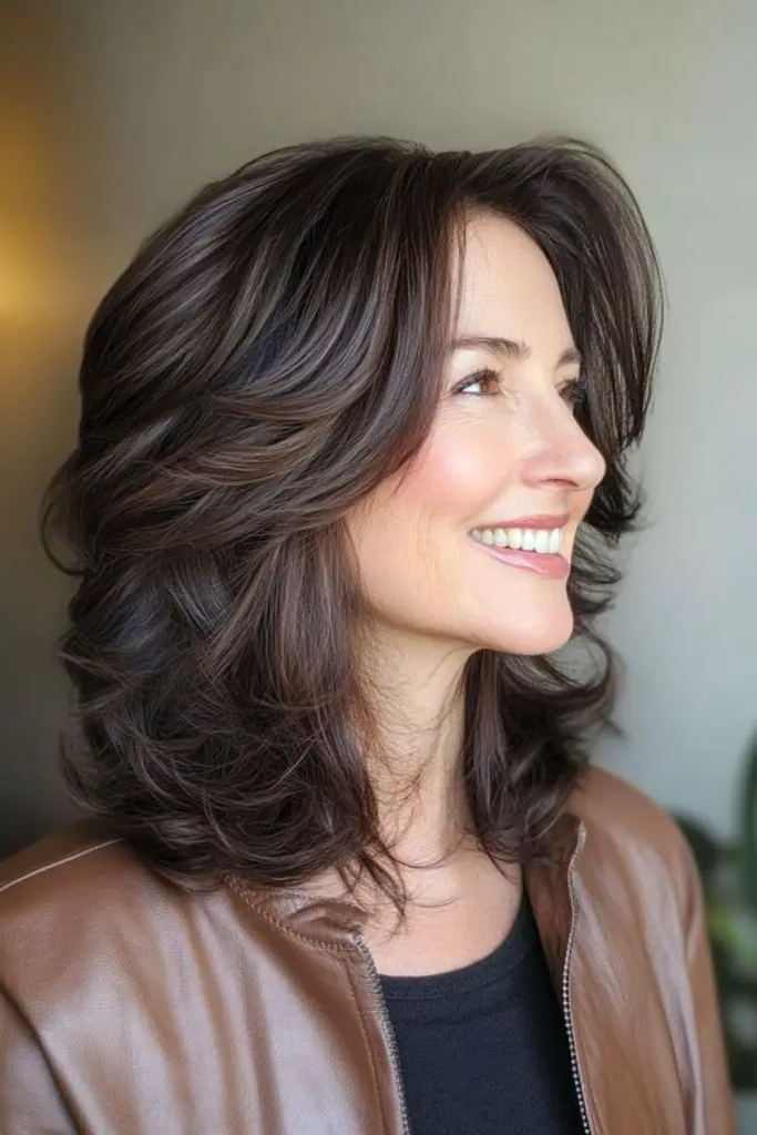 27 Cute Medium Length Haircuts 12 10. Voluminous Vibe Victory