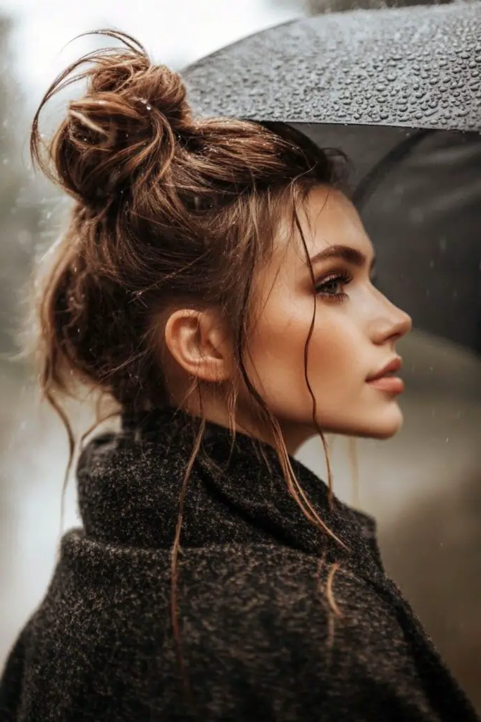 11. Frost-Kissed Top Knot