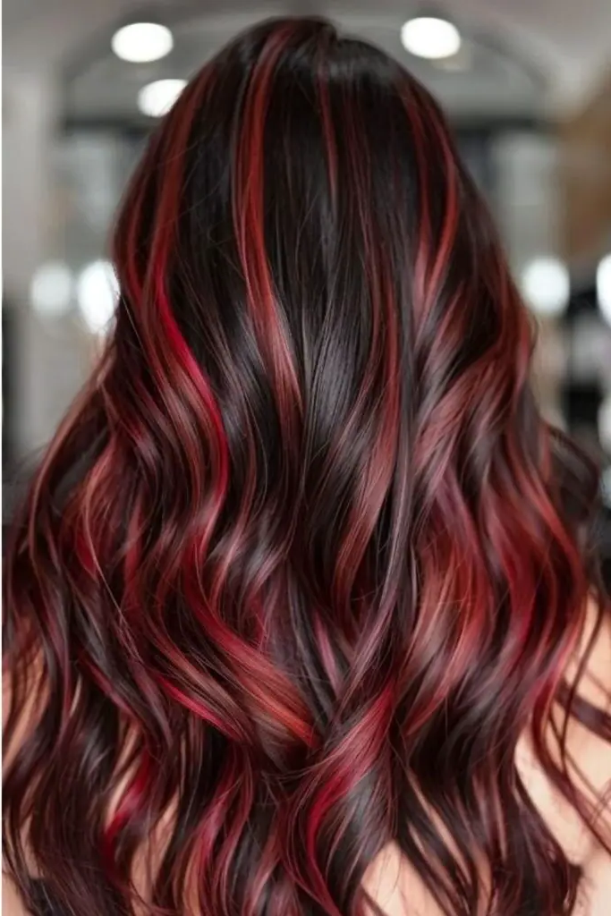 29 Dark Cherry Coke Hair Color Ideas 13 11. Garnet Soda Rush