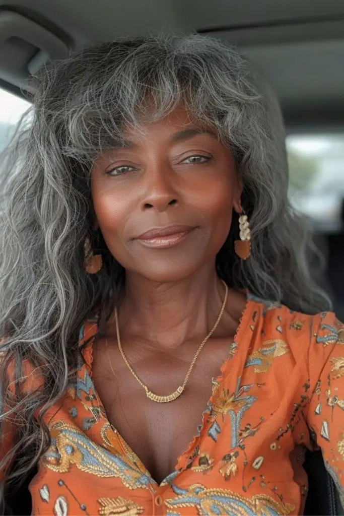 11. Gray Shag with Layers: Wild Yet Refined