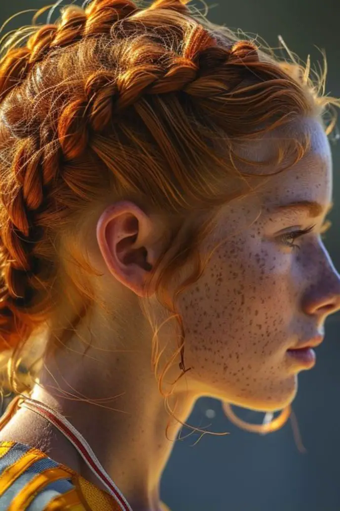 28 Elegant Softball Hairstyles 12 11. Mohawk Braid Edge