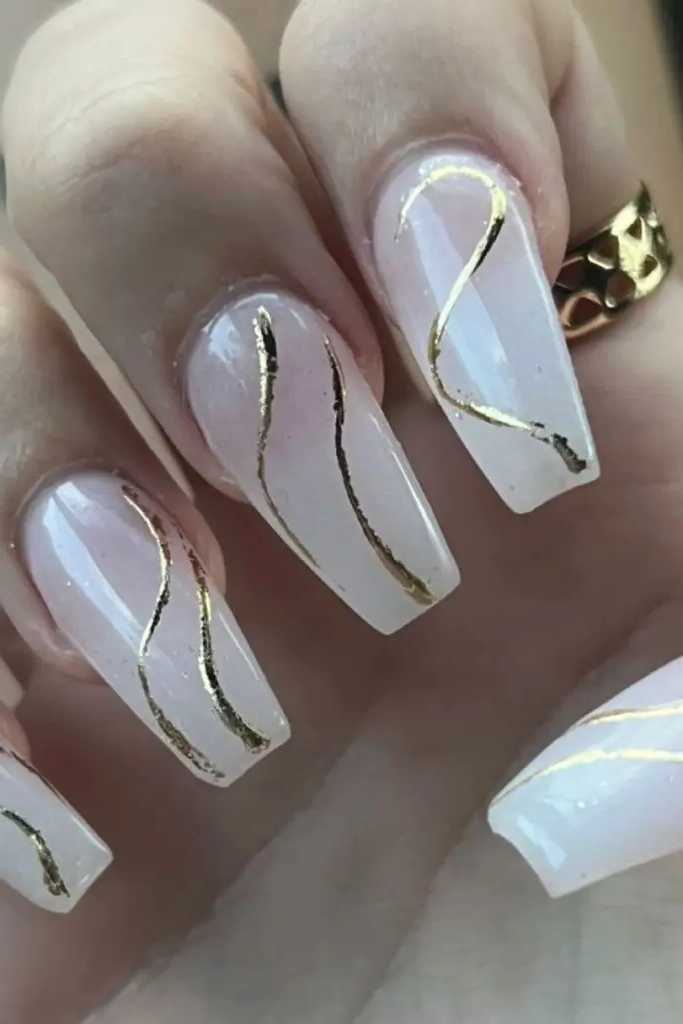 11. Shimmering Fairy Veil in Pearl White