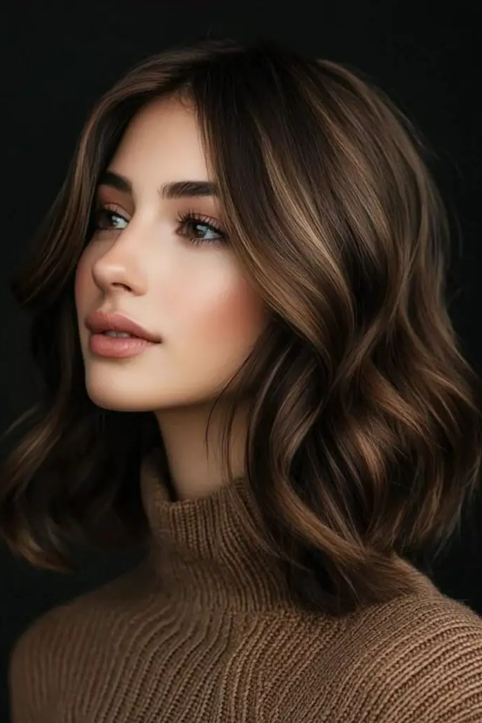 28 Best Spring Hair Color Trends 2025 13 11. Smoky Bronze Ripple