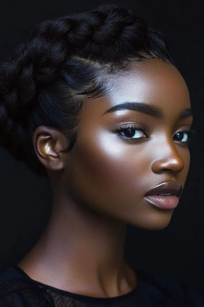 29 Brilliant Brazilian Wool Hairstyles 13 11. Wool Braided Halo