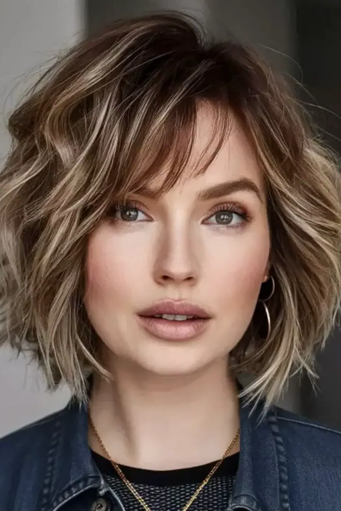 28 Best Choppy Layered Bob Hairstyles 14 12. Angled Shaggy Charmer