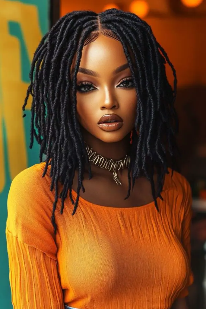 28 Small Dreads Black Women Ideas 14 12. Boho Chic Ropes