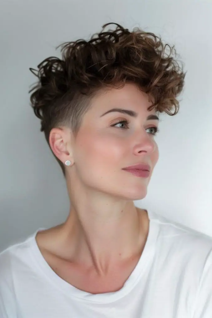28 Stunning Curly Pixie Hairstyles 14 12. Ocean Breeze Curl Flow