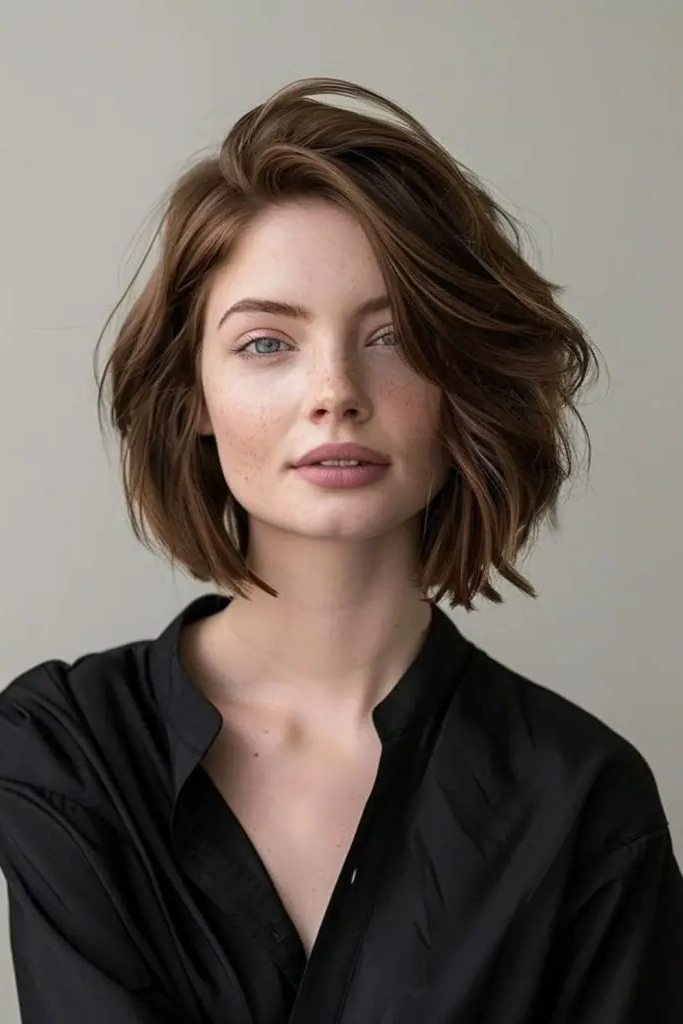 12. Playful Undone Bob