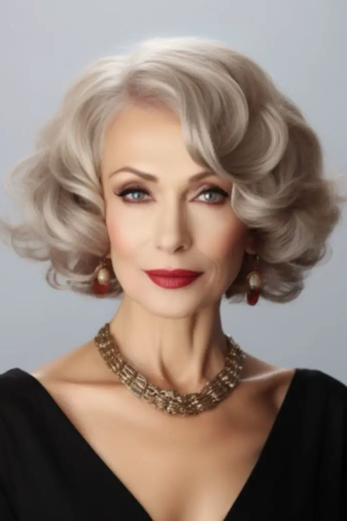 29 Best Sassy Hair Older Women Hairstyles 14 12. Retro Flip Glam