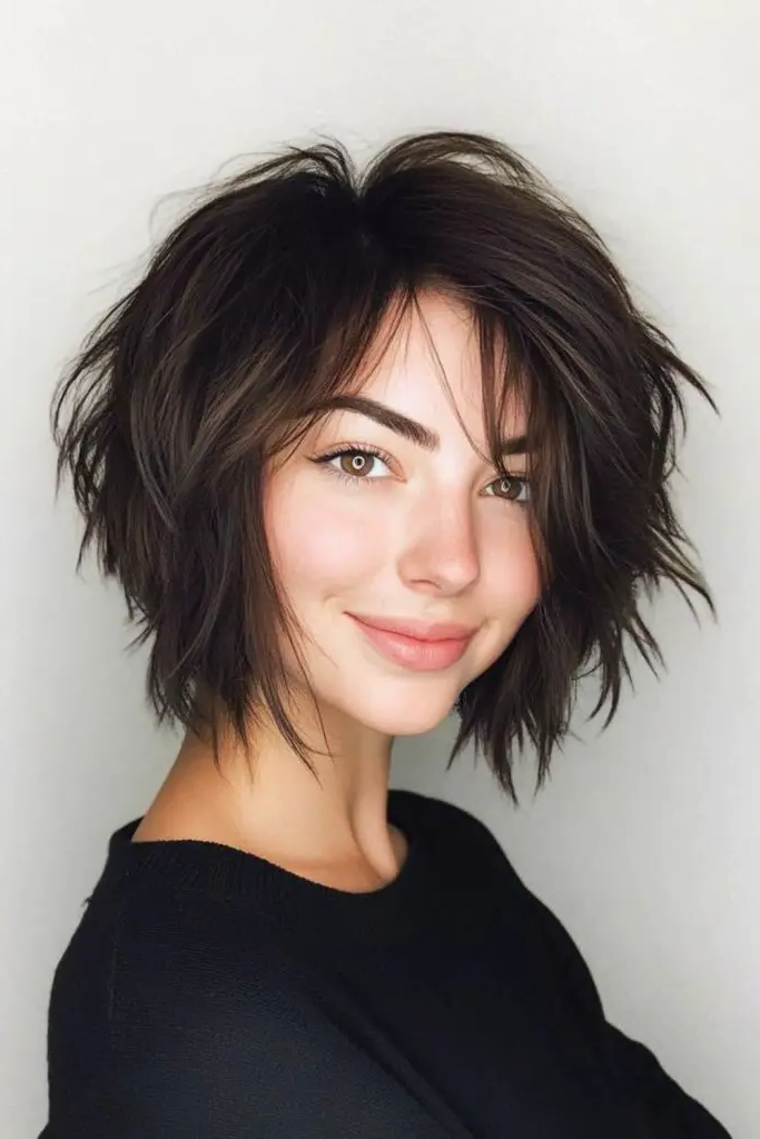 29 Short Bob for Thin Hair Ideas 14 12. Shaggy Bob Chaos Theory