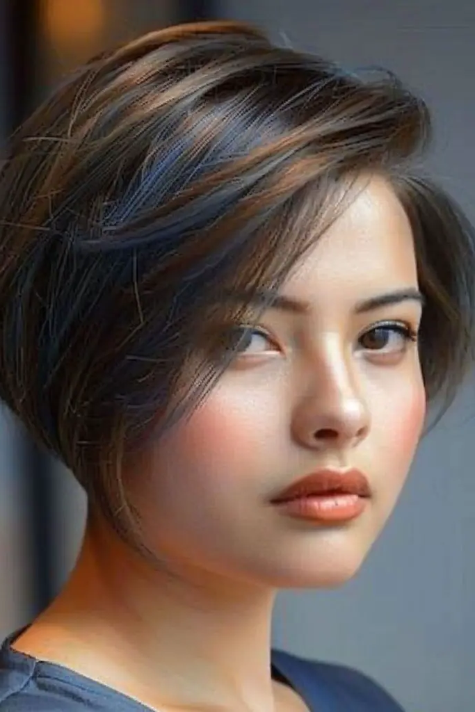 28 Best Hair for Round Face Shape Ideas 15 13. Asymmetrical Cut Boldness