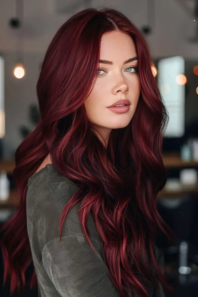 29 Dark Cherry Coke Hair Color Ideas 15 13. Blackcurrant Fizz Glow