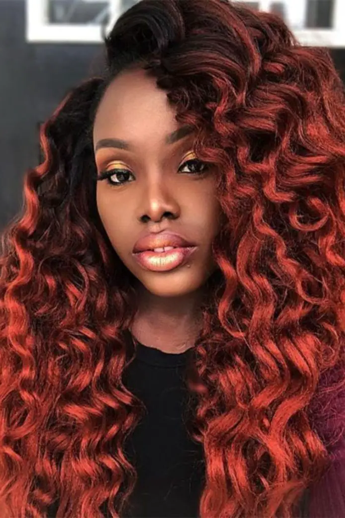 27 Best Crochet Hair Ideas 15 13. Crimson Rebel Coils