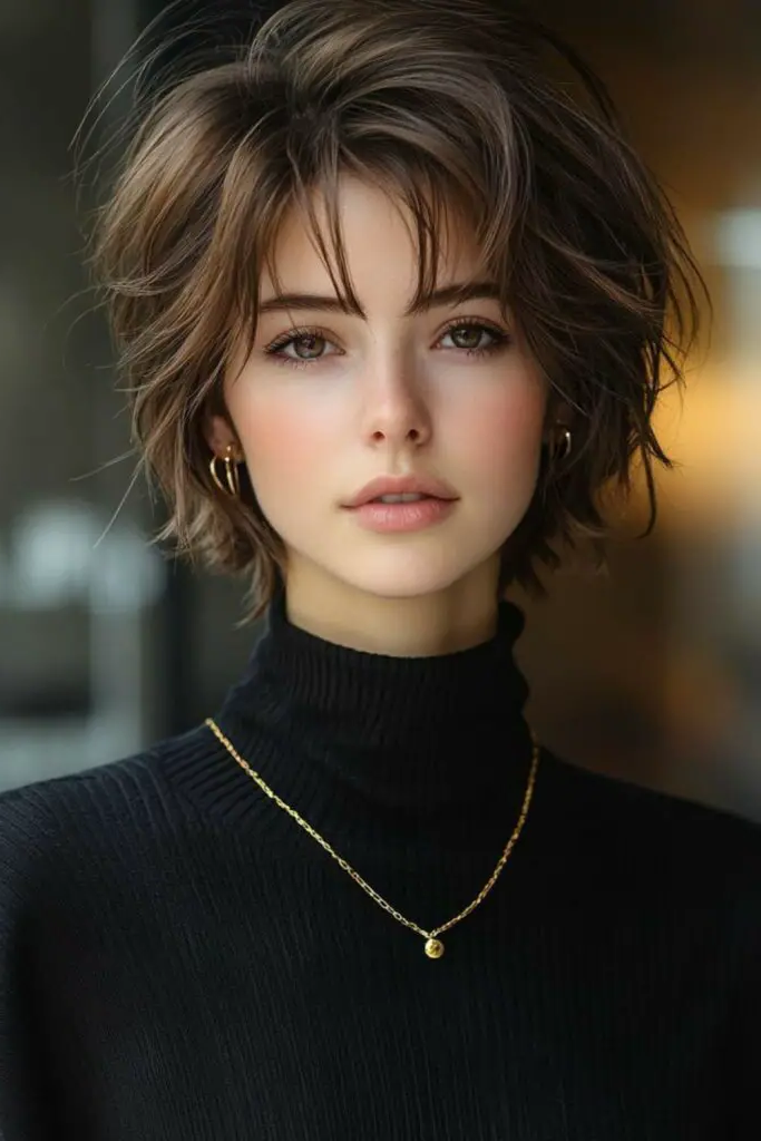 29 Gorgeous Bob Hairstyles with Bangs 15 13. Deep Side-Part Drama Bob