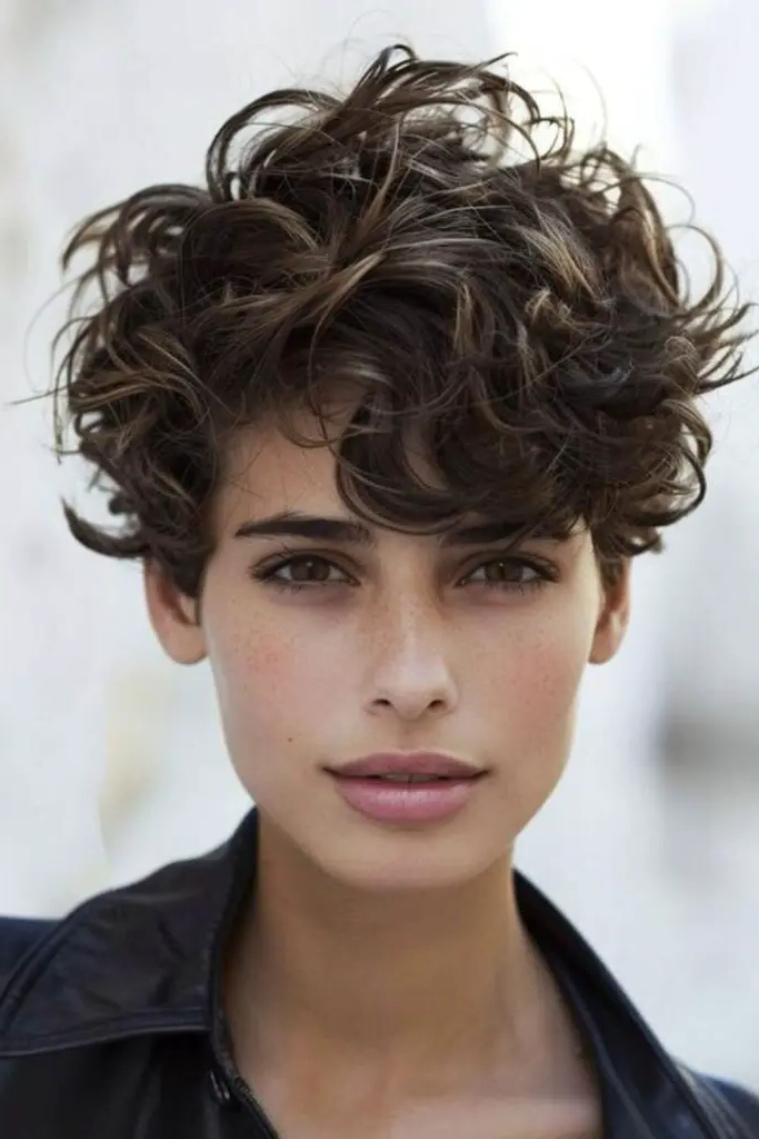 28 Stunning Curly Pixie Hairstyles 15 13. Lava Wave Pixie