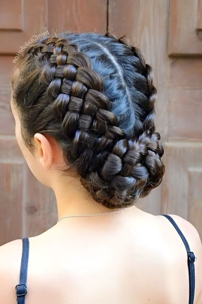 28 Best Volleyball Hairstyles Easy 14 13. Low Gravity Twisted Bun