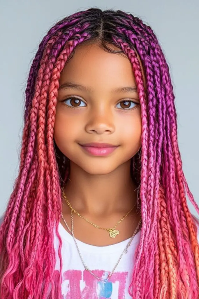 29 Cute Toddler Braids Hair Ideas 15 13. Peekaboo Braids with Curls