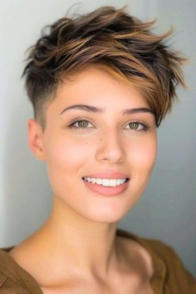 14. Bold and Short: The High-Contrast Pixie