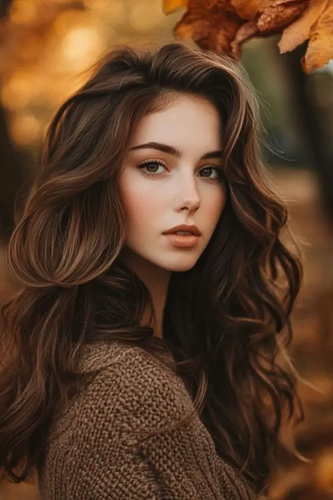 28 Trendy Spring 2025 Hair Trends 16 14. Chocolate-Cinnamon Dimension