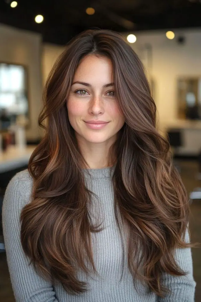 29 Best Rich Dark Chocolate Brown Hair Ideas 16 14. Frosted Mocha Ombre