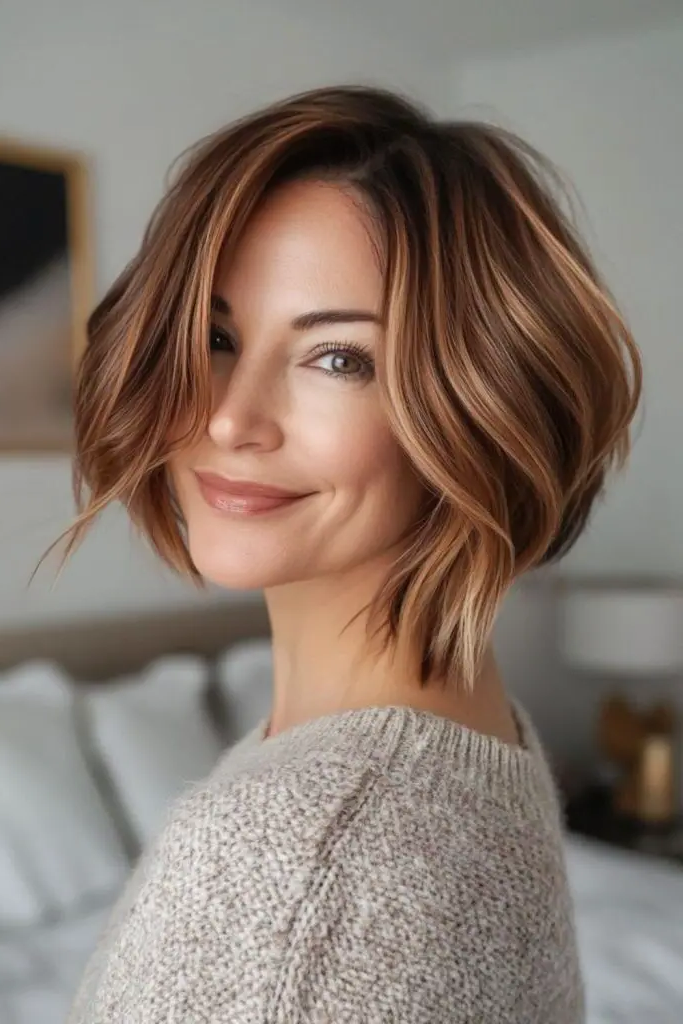 14. Layered Velvet Bob