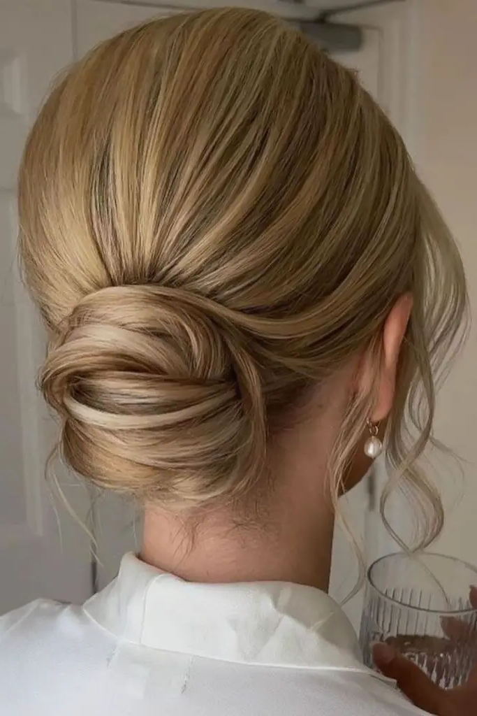 14. Loose Low-Slung Chignon