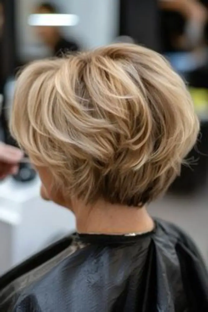 28 Best Feathered Layered Hairstyles 16 14. Messy Feathered Bob: Carefree and Cool