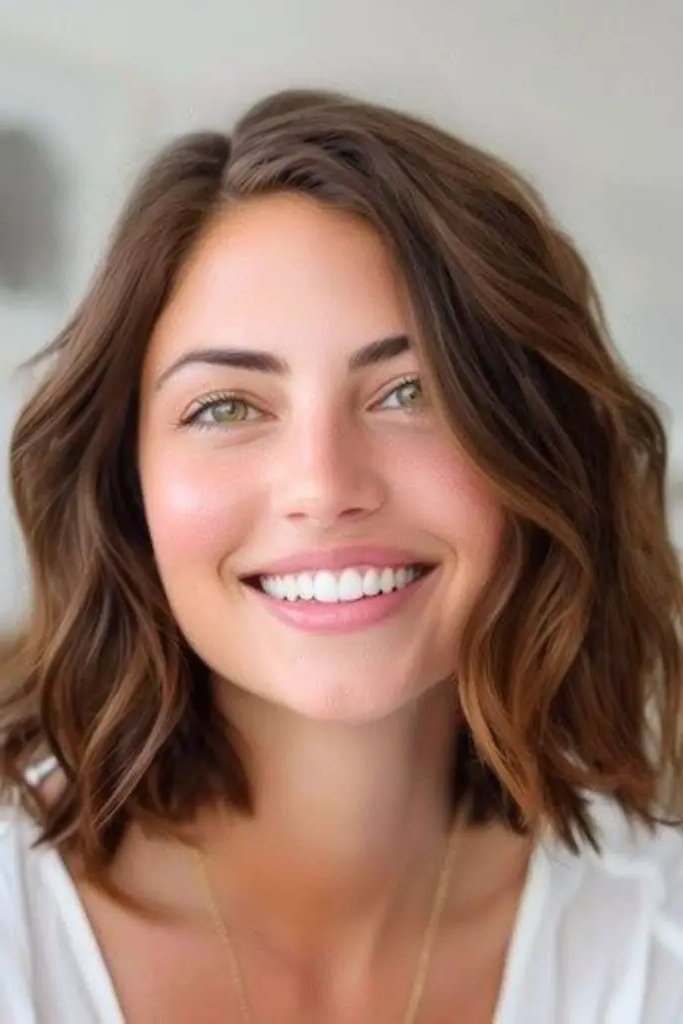 29 Best Haircuts for Thin Fine Hair 16 14. Shaggy Lob with Tousled Waves