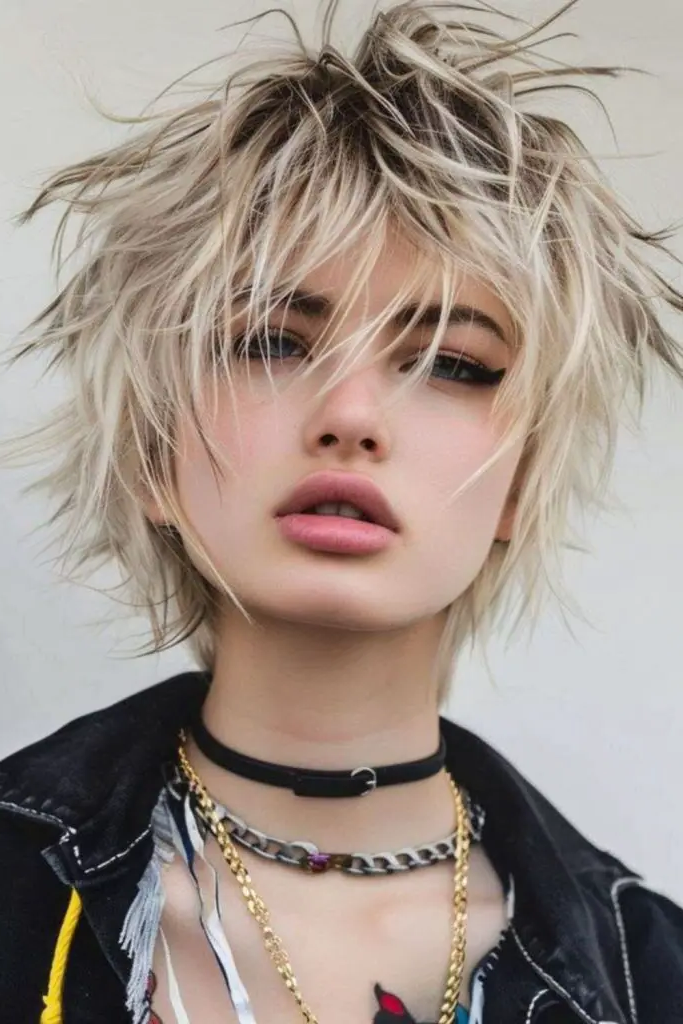 14. Textured Bedhead Blonde Crop