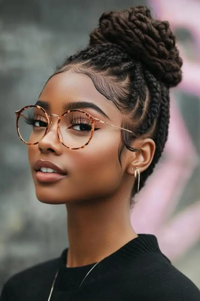 15. Basket-Weave Locs Artistry