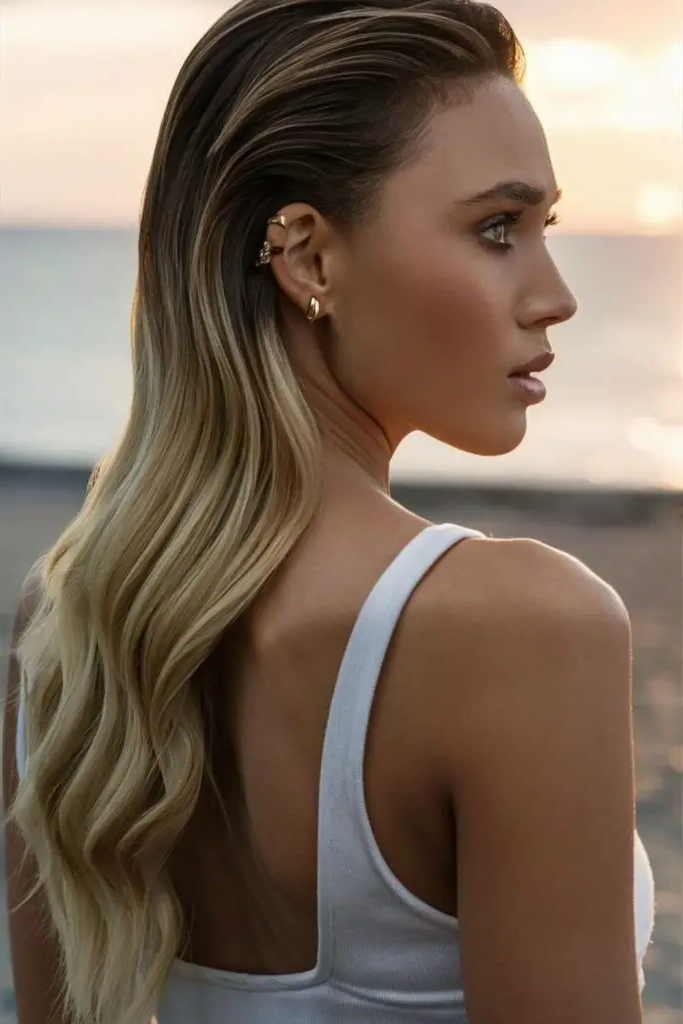 29 Cute Slick Hairstyles 17 15. Faux Wet Mermaid Waves